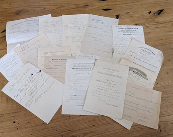 Vintage Ephemera Lot - Vintage Ephemera Pack - Antique Collage Paper - Collage Snippet Strips