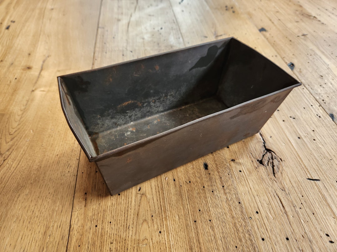 Vintage Metal Storage Bin Metal Storage Box Etsy