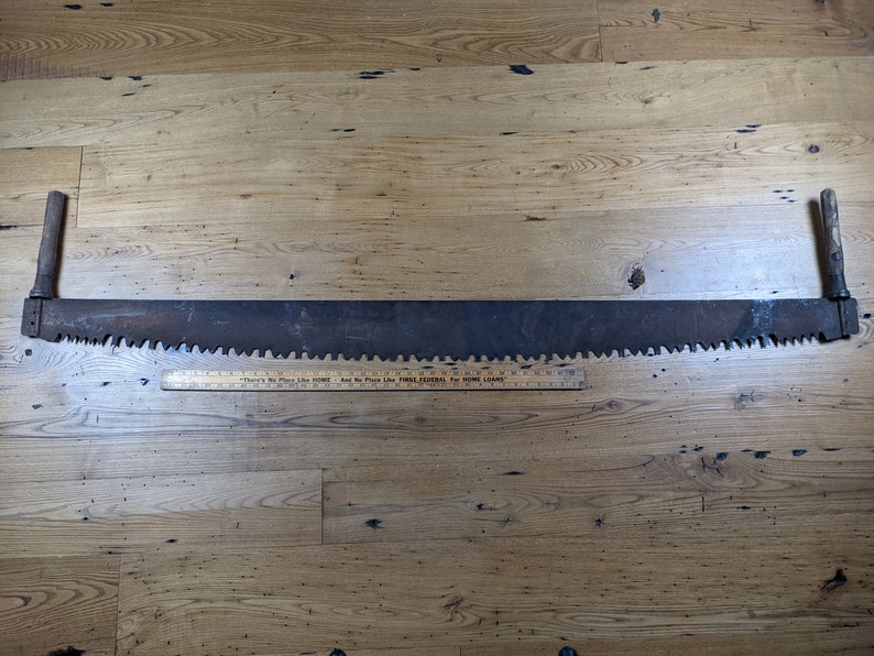 Antique Two Man Crosscut Saw Six 6 feet long Etsy
