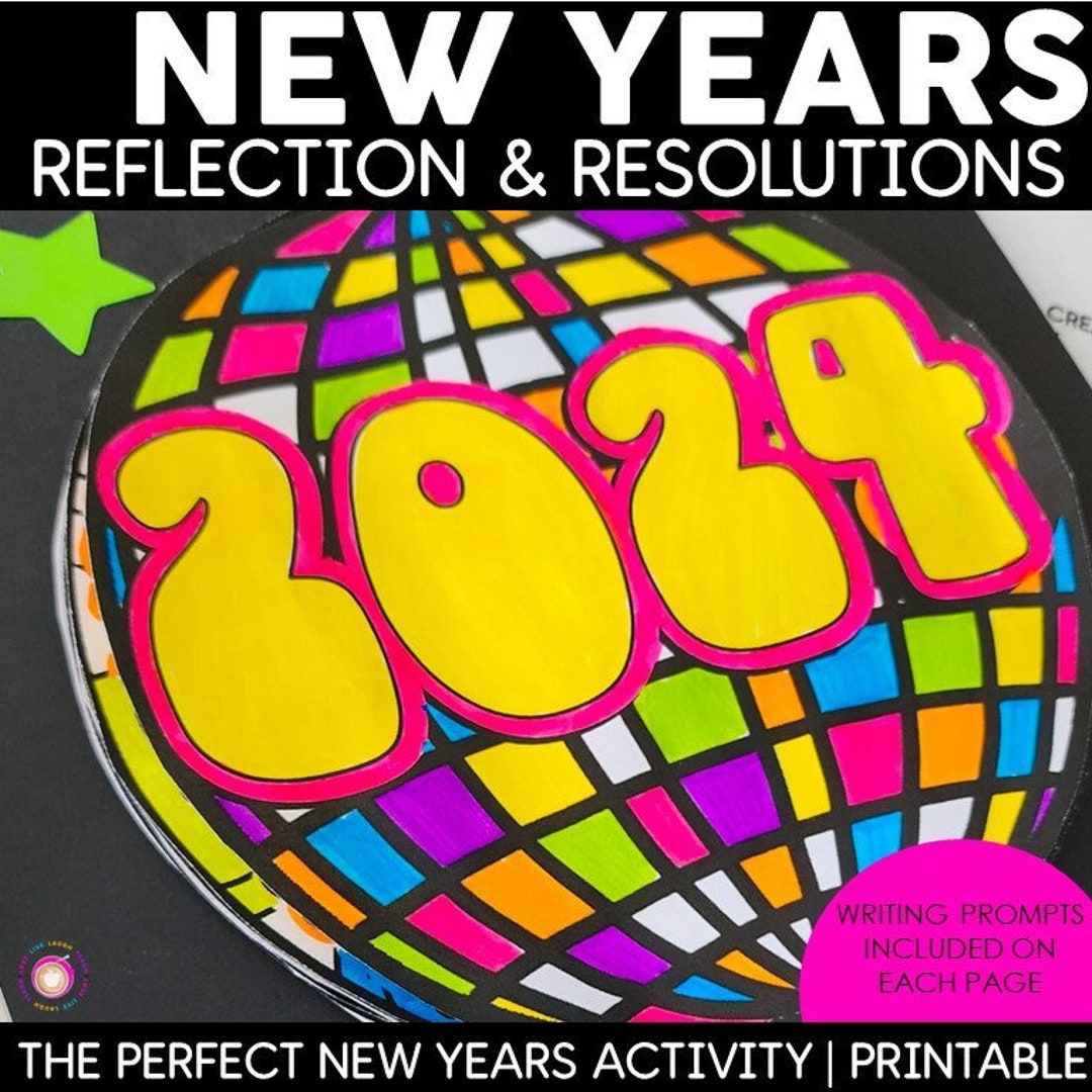 New Year 2024 New Years Resolution 2024 Printable Activity Booklet Etsy
