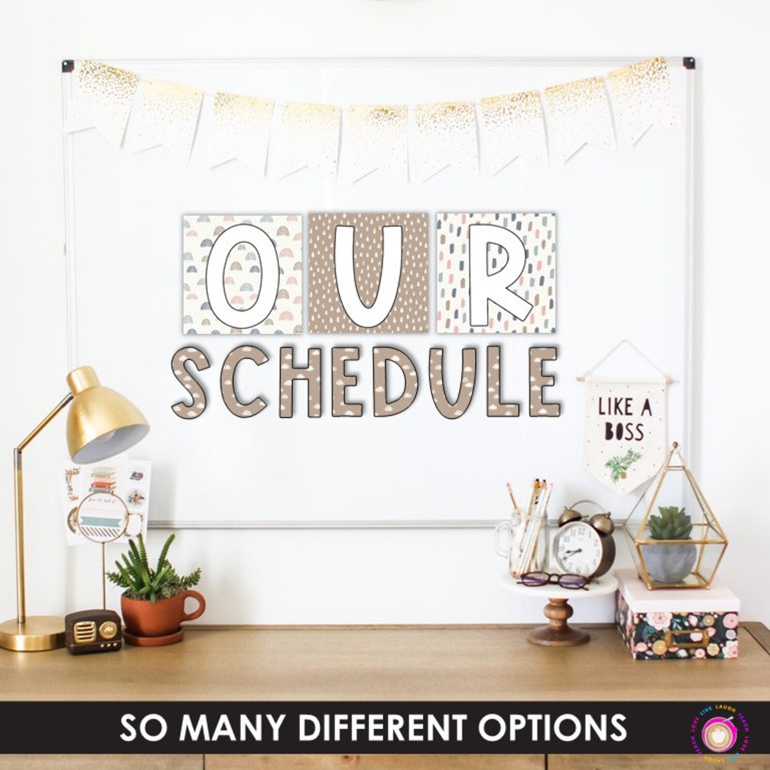 BOHO Bulletin Board Lettering Pack Classroom Decor Etsy Australia