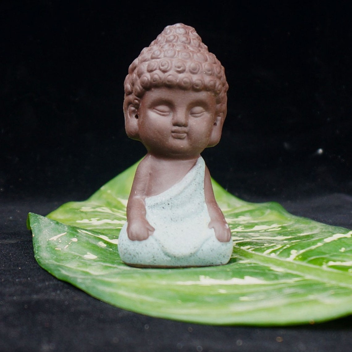 1 PCS Miniature Buddha Statue Monk Figurine Sri Lankan Etsy