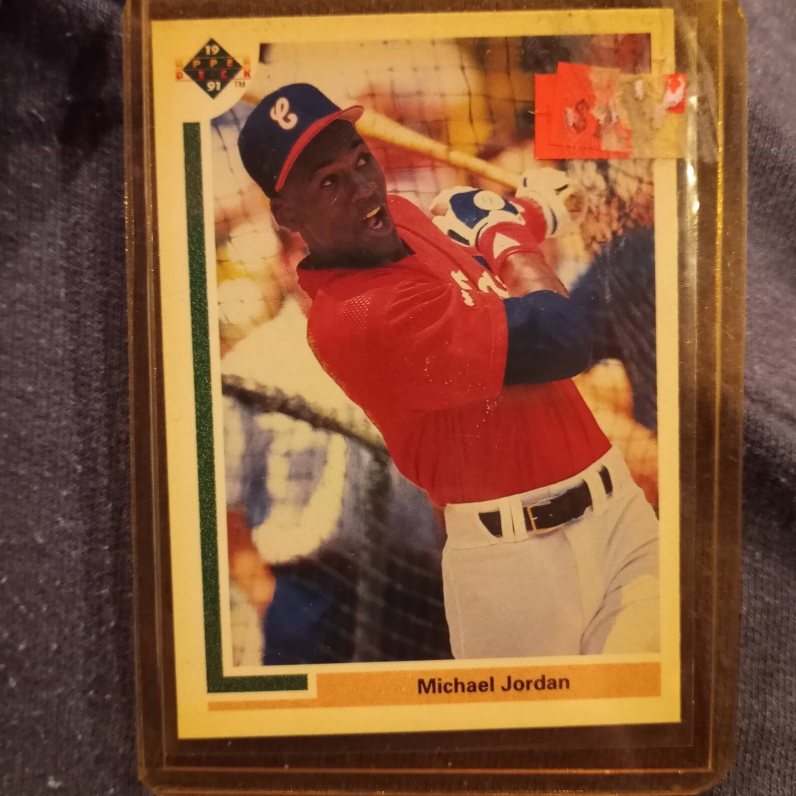 91 upper deck michael jordan baseball card