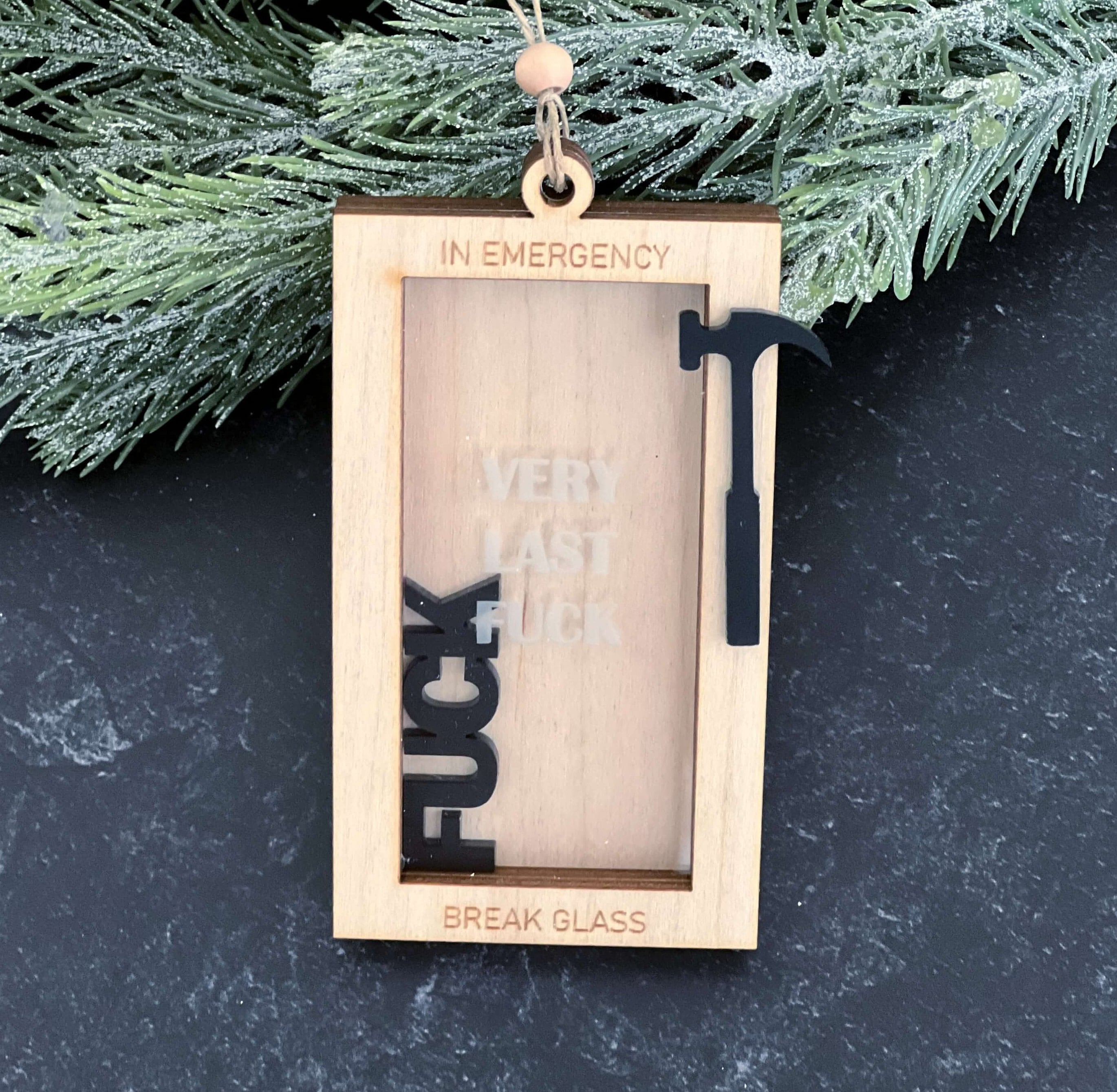 Very Last Fuck Ornament Coworker Gift Gag Gift Ornament Funny Christmas