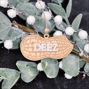 Deez Nuts Ornament, Funny Christmas Gift, Inappropriate Gifts, Secret Santa, Gag Gift For Him, Funny Tree Ornament, White Elephant Gift