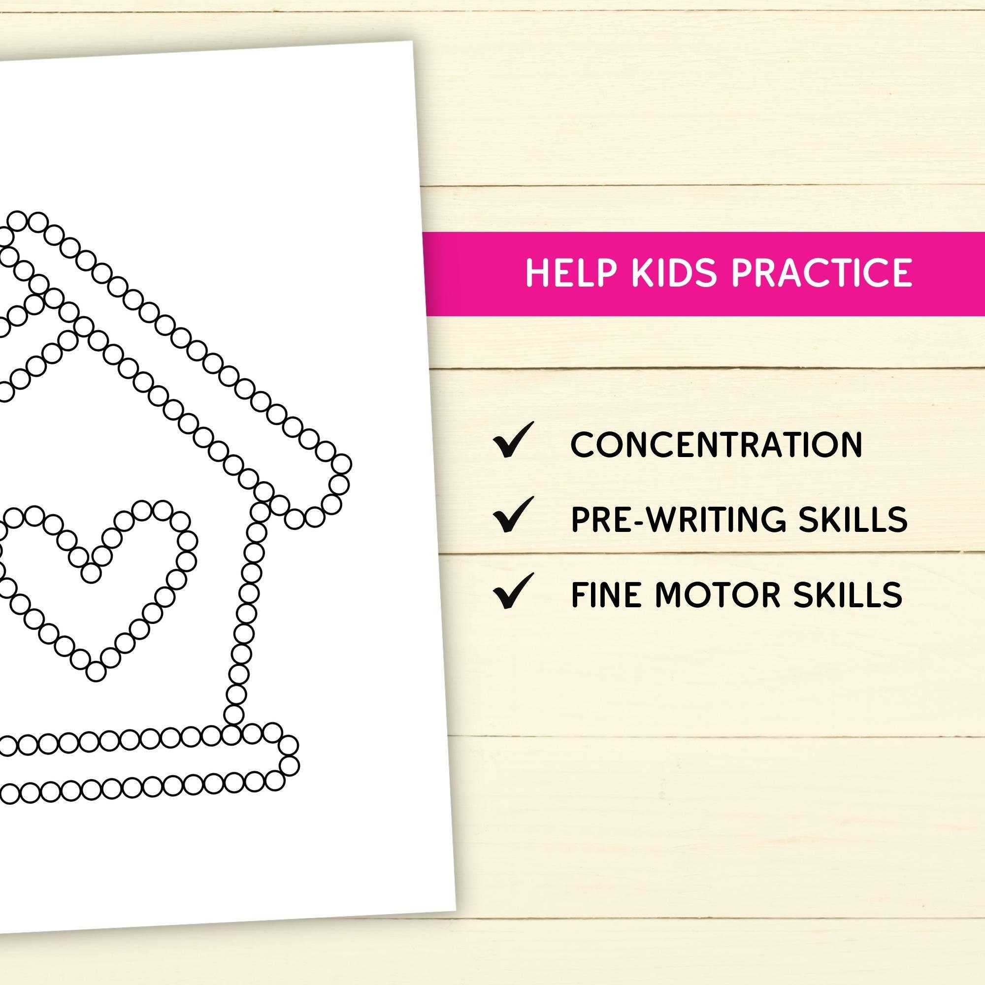 Spring Q-tip Tracing Sheets - Printable Preschool Worksheets for Fine ...