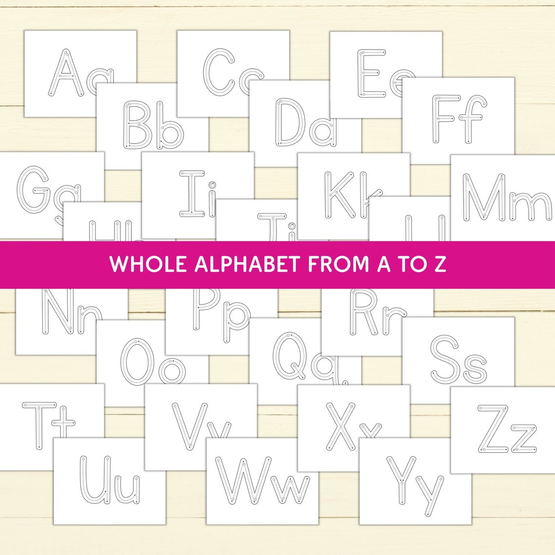 Printable Alphabet Tracing Sheets - Letter Tracing Worksheets - ABC ...