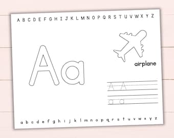 Printable Alphabet Play Dough Mats - Playdoh Mats for Toddlers & Preschool - Letter Formation Activity - Homeschool Alphabet Tracing Mats