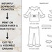 Printable Template for Santa's Elf Clothesline Garland - Etsy