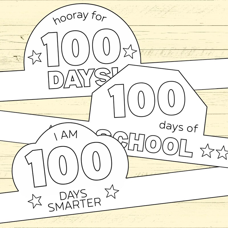 100th Day of School Hats - Etsy