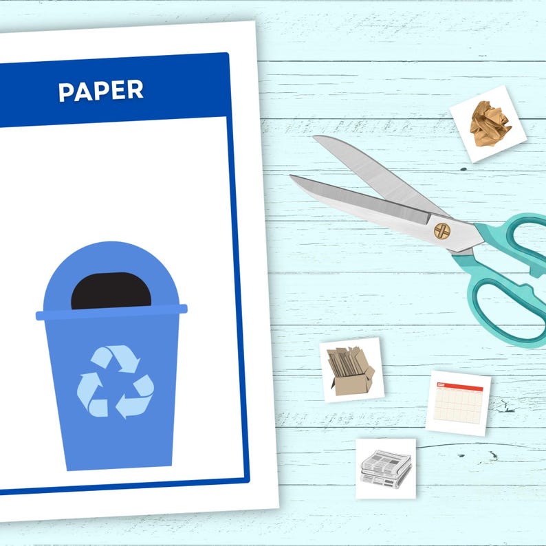 Earth Day Waste Sorting Activity - Preschool Recycling Sorting Game ...