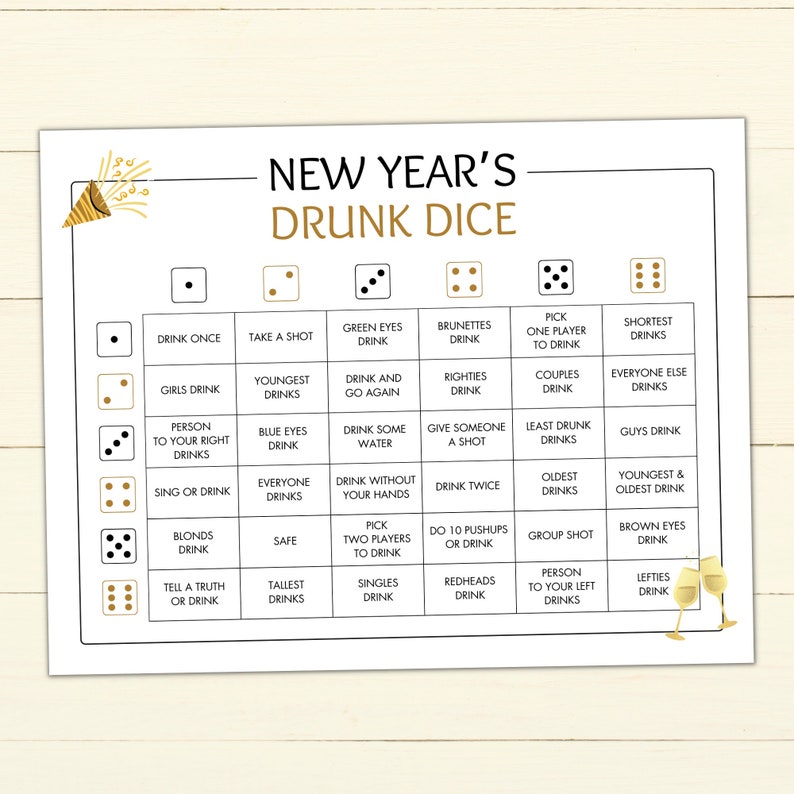 Printable New Years Eve Drunk Dice Game Drinking Game For Adults printable-new-years-eve-drunk-dice-game-drinking-game-for-adults