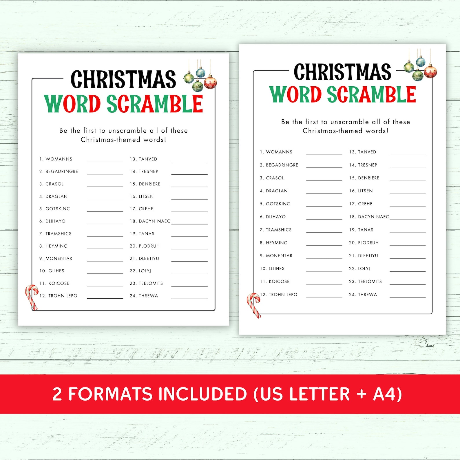 Christmas Word Scramble Printable - Il 1588xN.5335959126 Olfi 