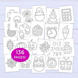 Q-Tip Painting MEGA BUNDLE (136 Pages) - Preschool Worksheets for Fine Motor Practice - Q-Tip Tracing Sheets - Q-Tip Painting Templates