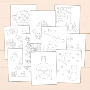 Printable Halloween Trace & Color Sheets - Tracing Worksheets for Preschool + Kindergarten - Fine Motor Halloween Activity for Kids