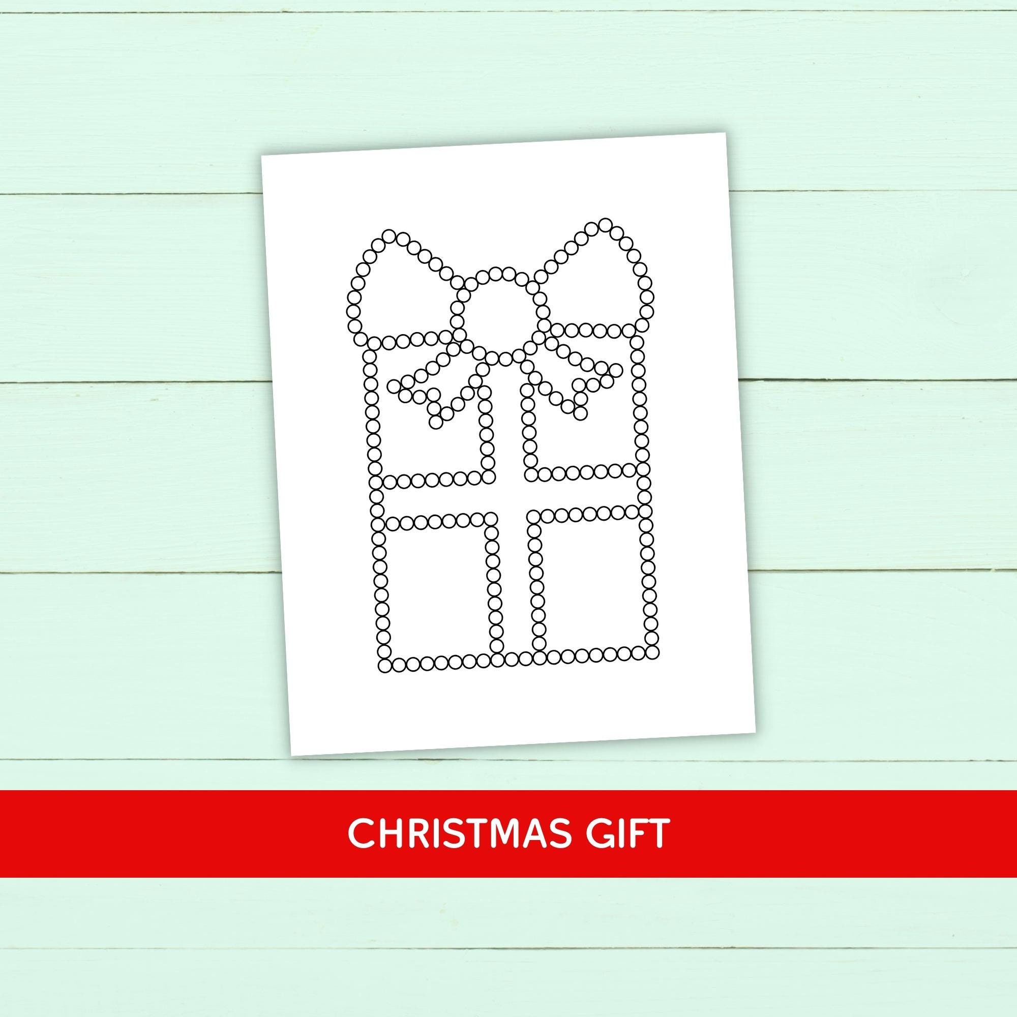 Christmas Q-tip Tracing Sheets Printable Preschool Worksheets for Fine ...