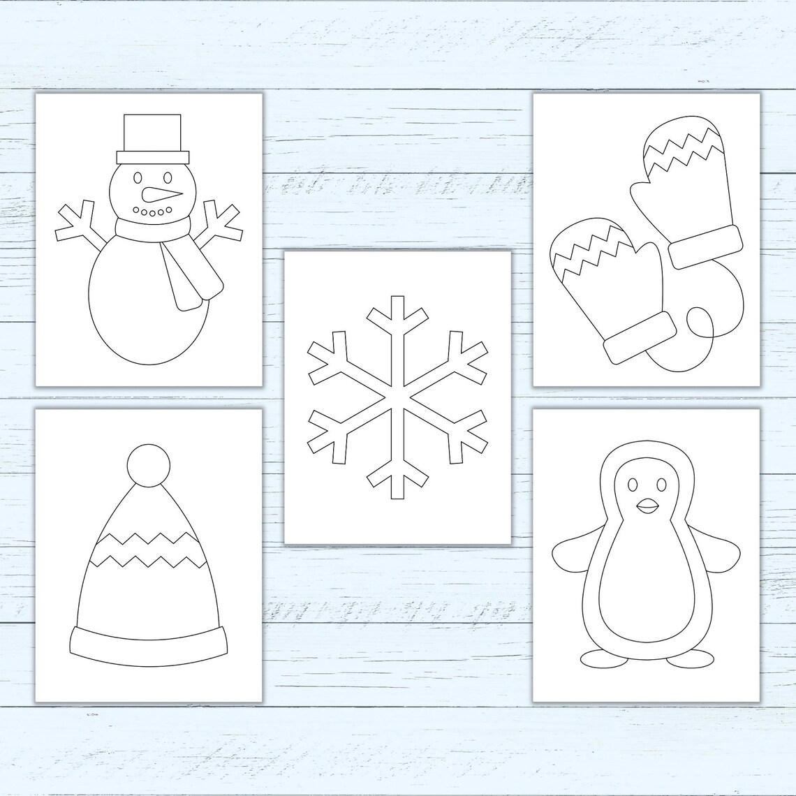 Winter Torn Paper Craft - Cut & Paste Activity for Toddlers, Pre-k ...