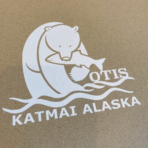 Adesivo adesivo OTIS bear #480 Katmai Alaska Brooks Falls