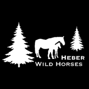 Heber Wild Horse Mustang decal sticker