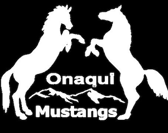 Onaqui Wild Horse Mustang decal sticker