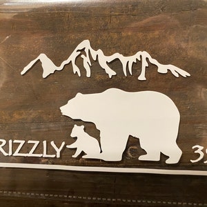 Adesivo Grizzly Bear 399, cucciolo singolo