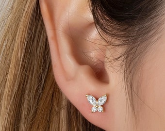 日本未入荷★STONEHENgE★POSY〜14K Butterfly Shaped Earrings Filigree Butterfly Earrings 14K