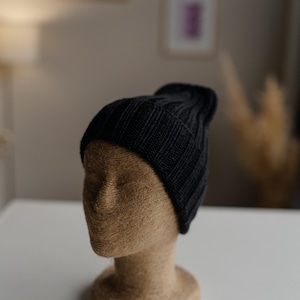 Graphite merino hat, merino 100%, women&#39;s hat,warm hat,graphitecolored,hat,trendy hat,graphite color,trend hat,wool hat,comfortable hat