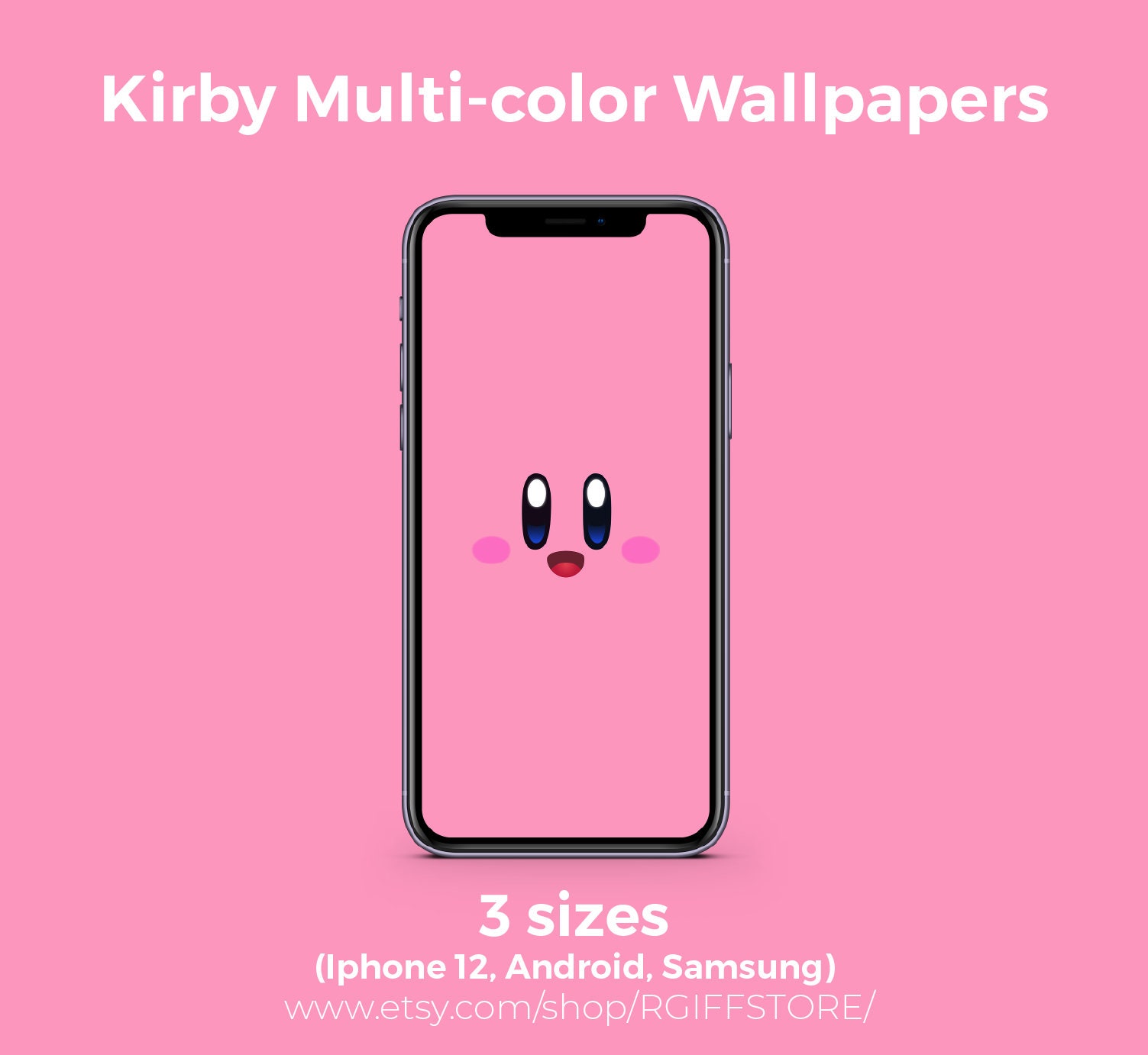 Kirby Multicolor Pack Phone Wallpaper - Etsy