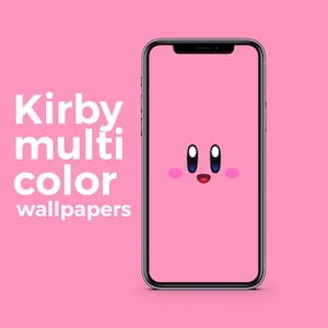 Kirby Multicolor pack phone wallpaper