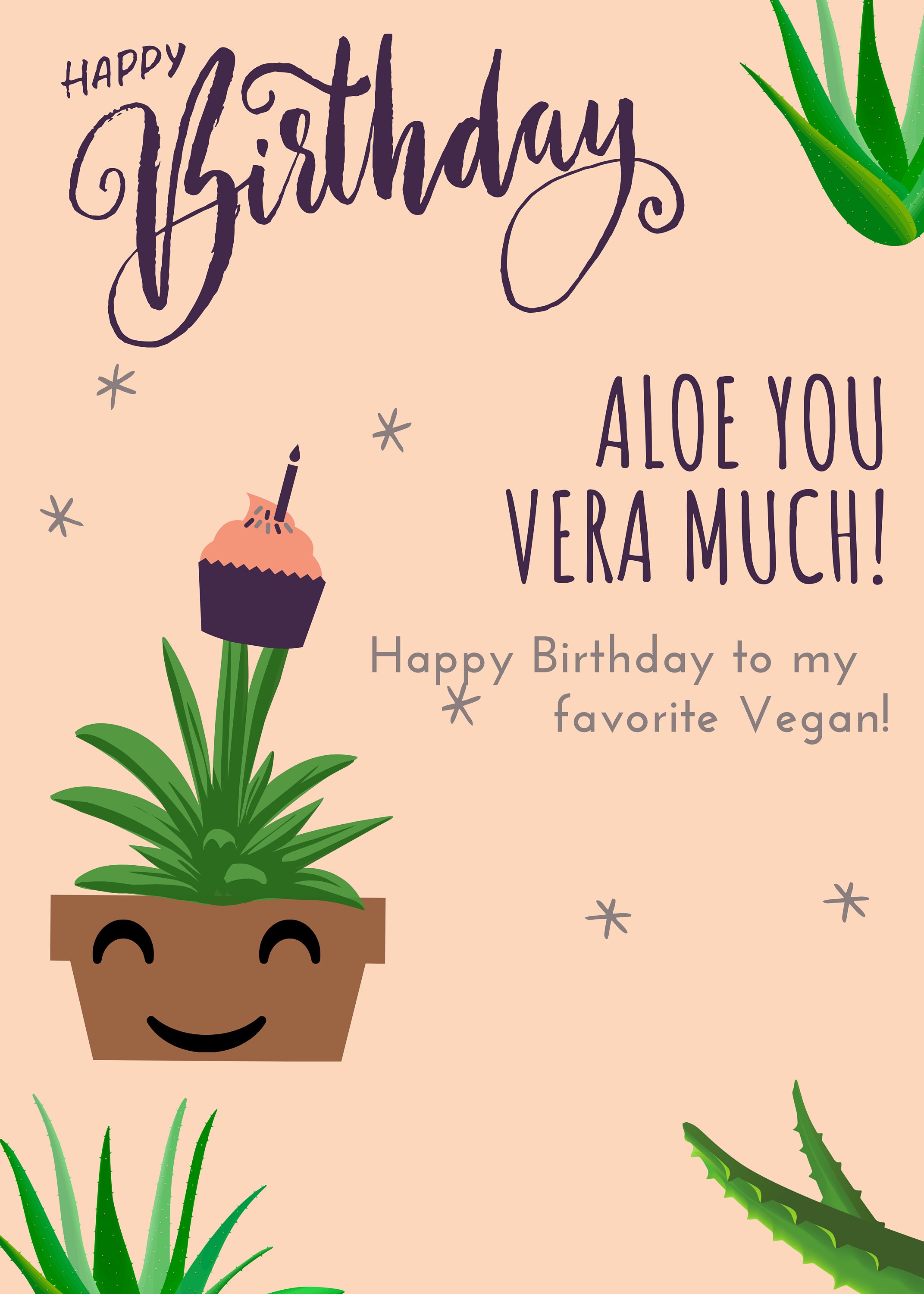 Vegan Printable Birthday Card Hilarious Birthday Card Gift Etsy