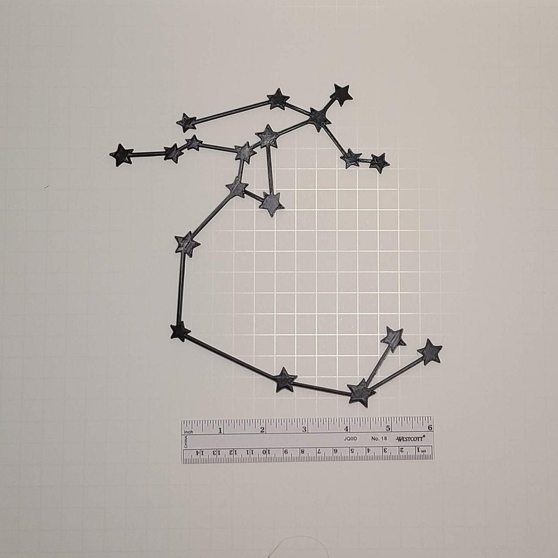 Glow-in-the-Dark Zodiac Constellations - Wall Decor - Celestial Decor - Stars - Constellations - Zodiac Black