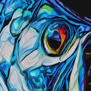 TARPON Fish Inshore Fine Art Canvas Giclee Print - Florida Everglades Saltwater Gift For Men Women, Coastal Home Decor Wall Art Sign