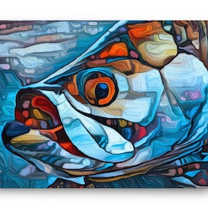 TARPON Fish Inshore Fine Art Canvas Giclee Print - Florida Everglades Saltwater Gift For Men Women, Coastal Home Decor Wall Art Sign
