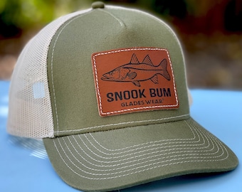 Retro Outdoors 90s Black Pond Snook Fishing Mesh Snapback Richardson 112 Cap Hat Black Pond Tarpon Fishing Patch Mesh Snapback Richardson 112  main image 3