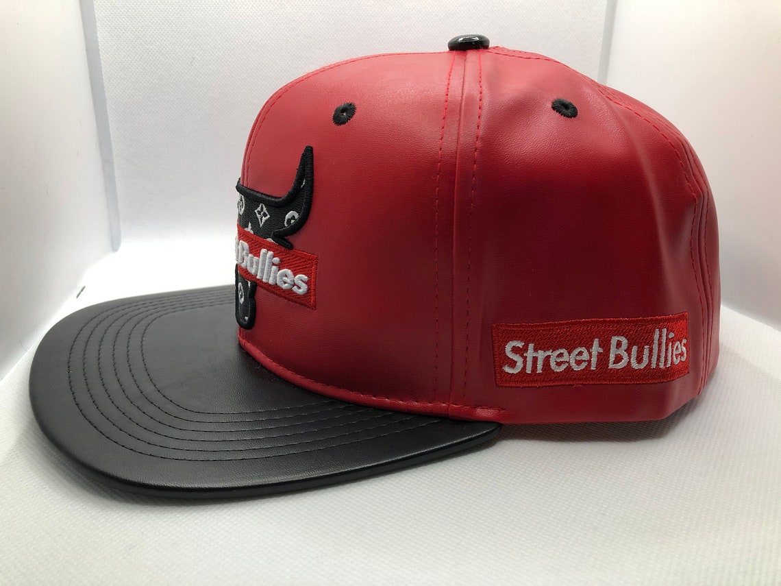 Red&Black street bully hat | Etsy