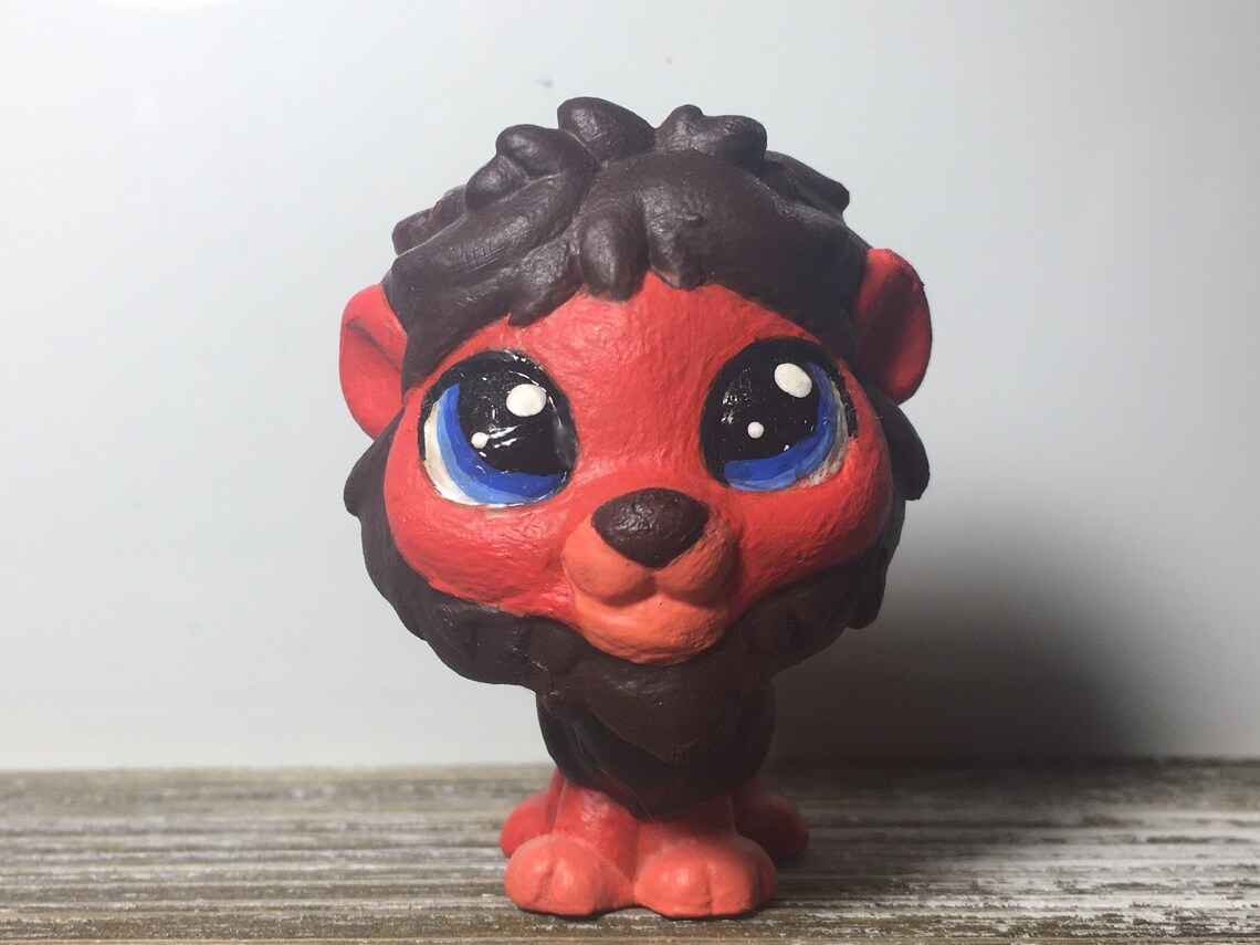 Littlest Pet Shop Red Lion Custom Ooak Etsy