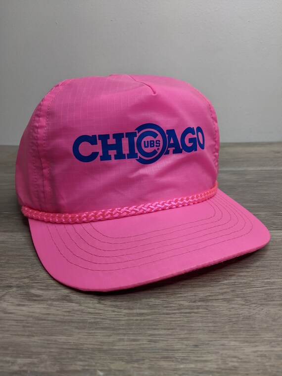 Vintage 80's 90's Chicago Cubs Bud Light Nylon Ne… - image 1