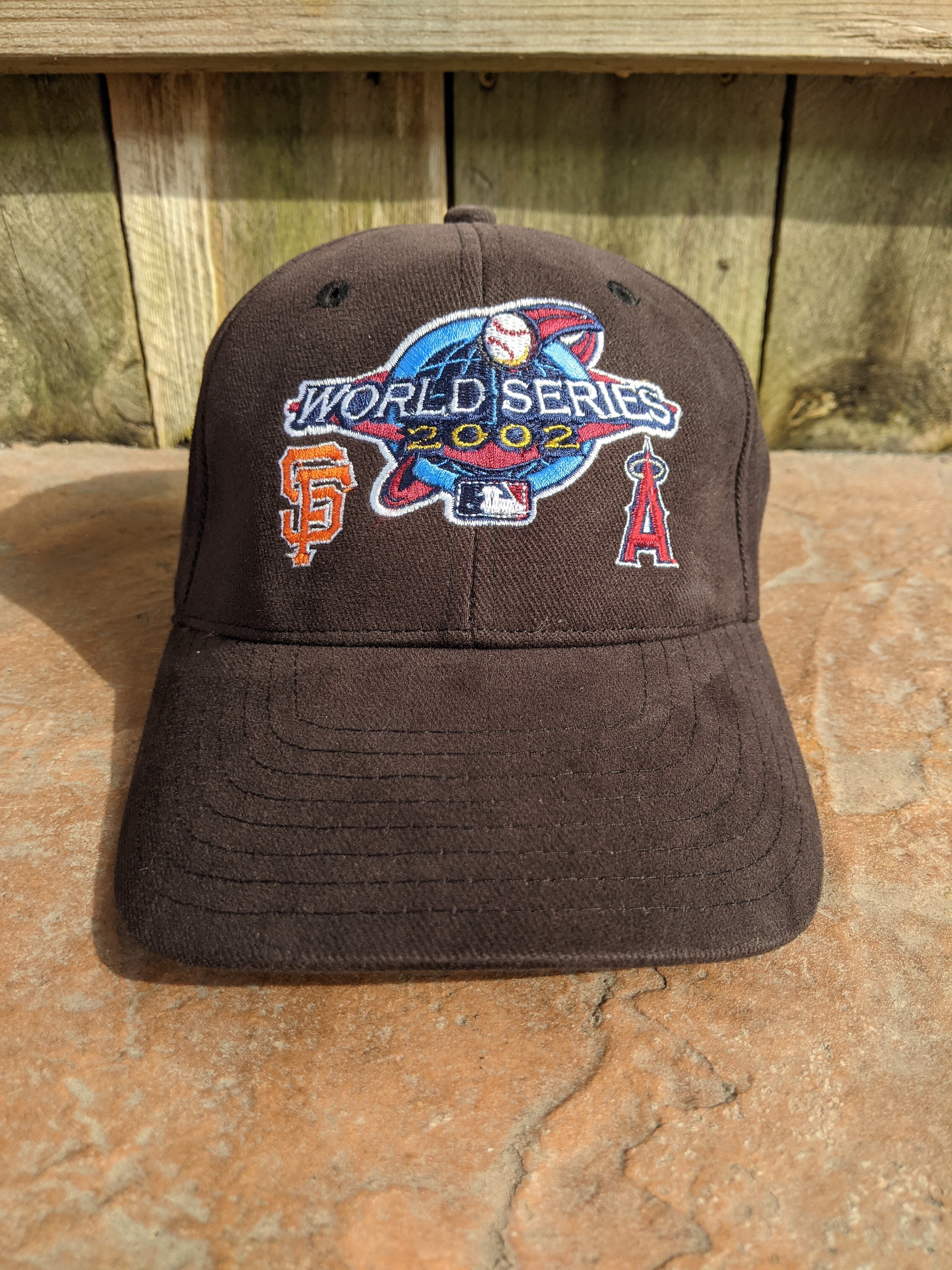 Vintage 00 s 2002 San Francisco Giants Anaheim Angels World Series New Era Strapback Hat Etsy