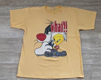 Vintage 90s Sylvester And Tweety Bird Tshirt