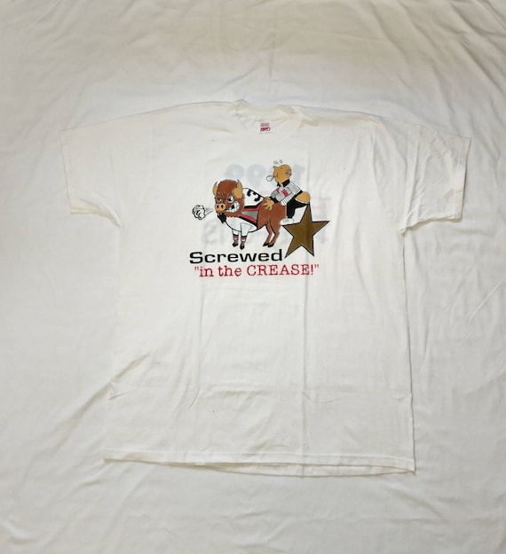 Vintage 1999 90's Buffalo Sabres "Screwed In The C