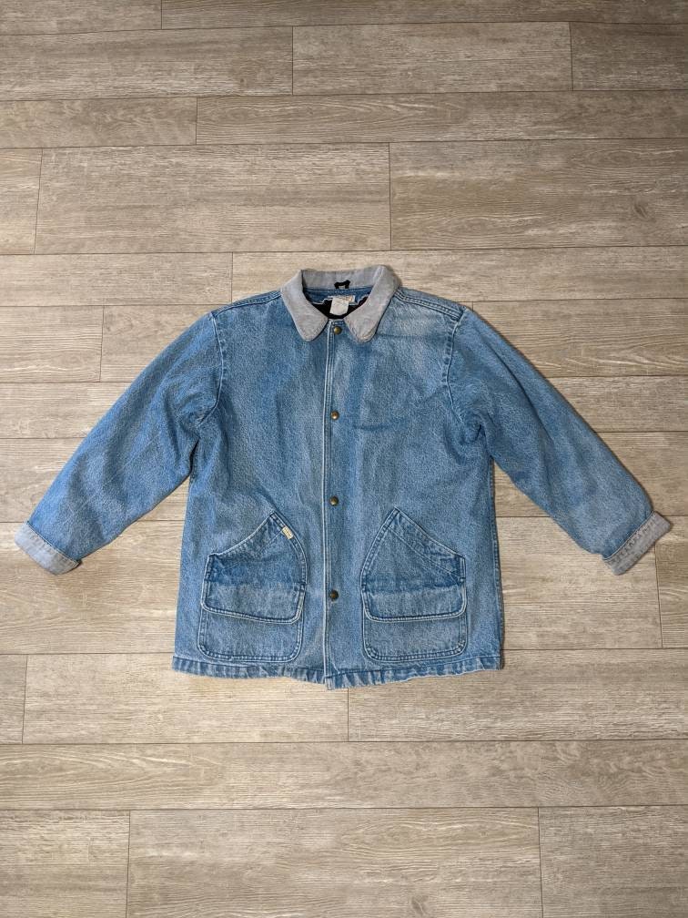 Ll Bean Denim Jacket - Etsy