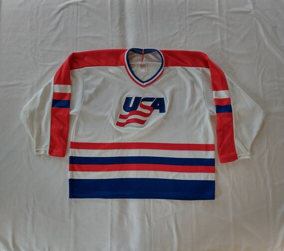 Vintage 80's 1988 Team USA Olympic Hockey Team CCM Jersey - Etsy Canada