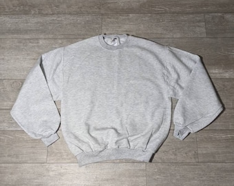 NWOT Vintage 90's 50/50 Grey Blank Sweatshirt