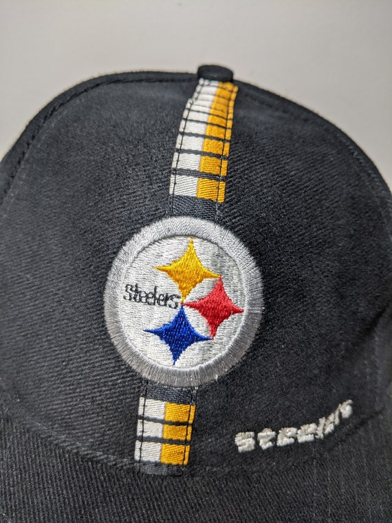 Vintage 90's Pittsburgh Steelers Strapback Hat Ca… - image 3