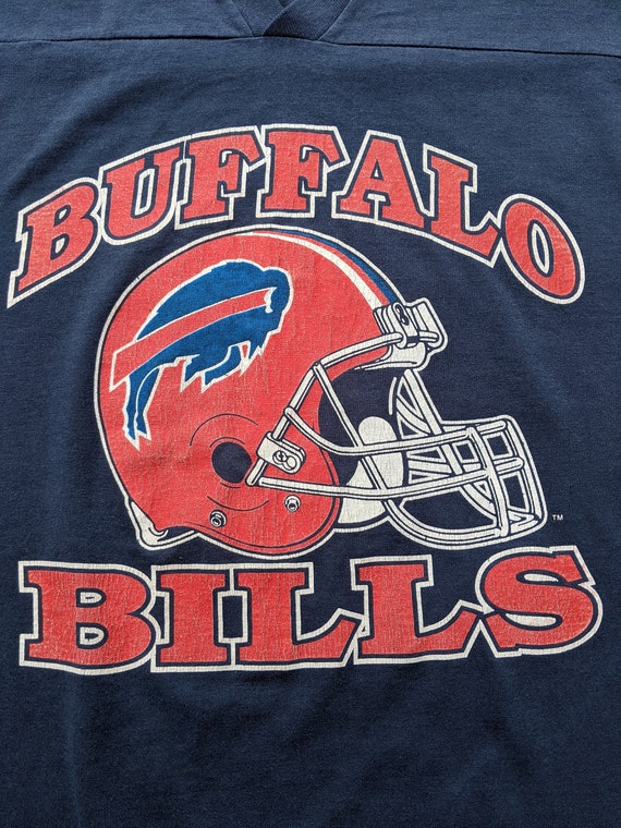 Vintage 90's Buffalo Bills Tshirt Sweatshirt Jers… - image 3