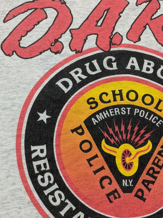 Vintage 90's Dare D.A.R.E. Amherst NY 50/50 Tshir… - image 3