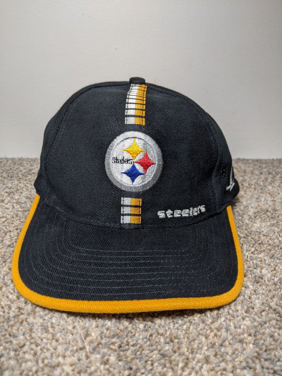 Vintage 90's Pittsburgh Steelers Strapback Hat Ca… - image 2