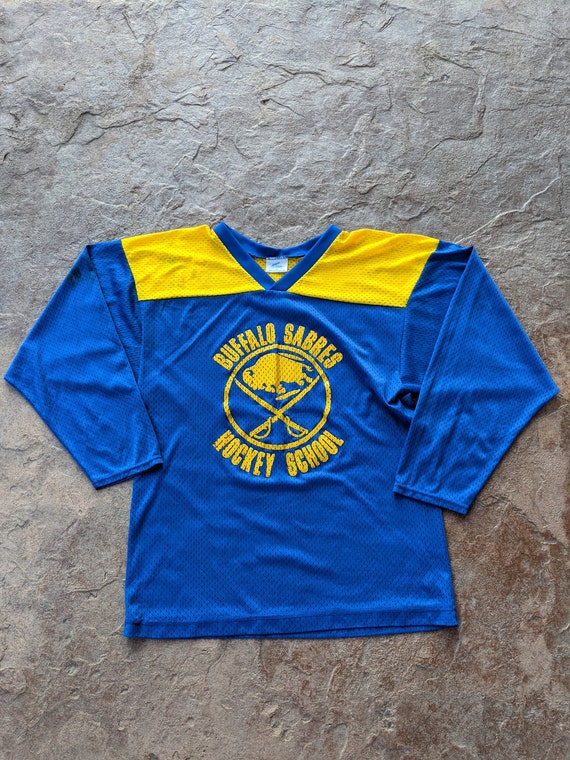 Vintage 80's 90's Buffalo Sabres Hockey School Je… - image 1