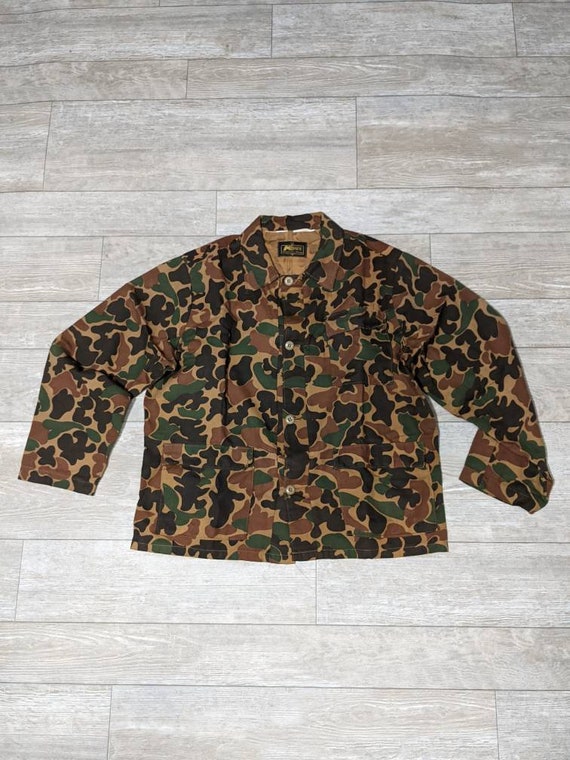 Vintage 70's 80's Camouflage Camo Woodland 2 Piec… - image 2