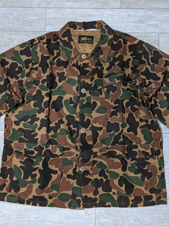 Vintage 70's 80's Camouflage Camo Woodland 2 Piec… - image 3